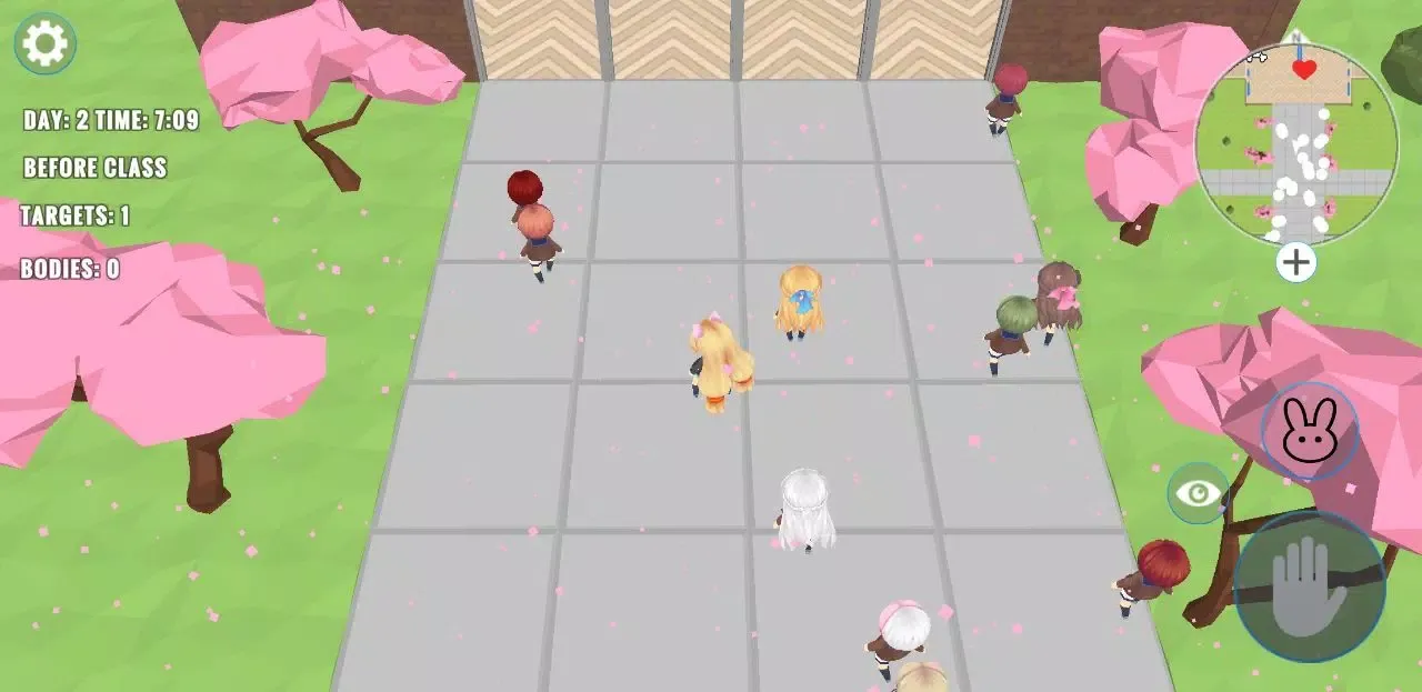 Tangkapan layar Kawaii School Anime Game