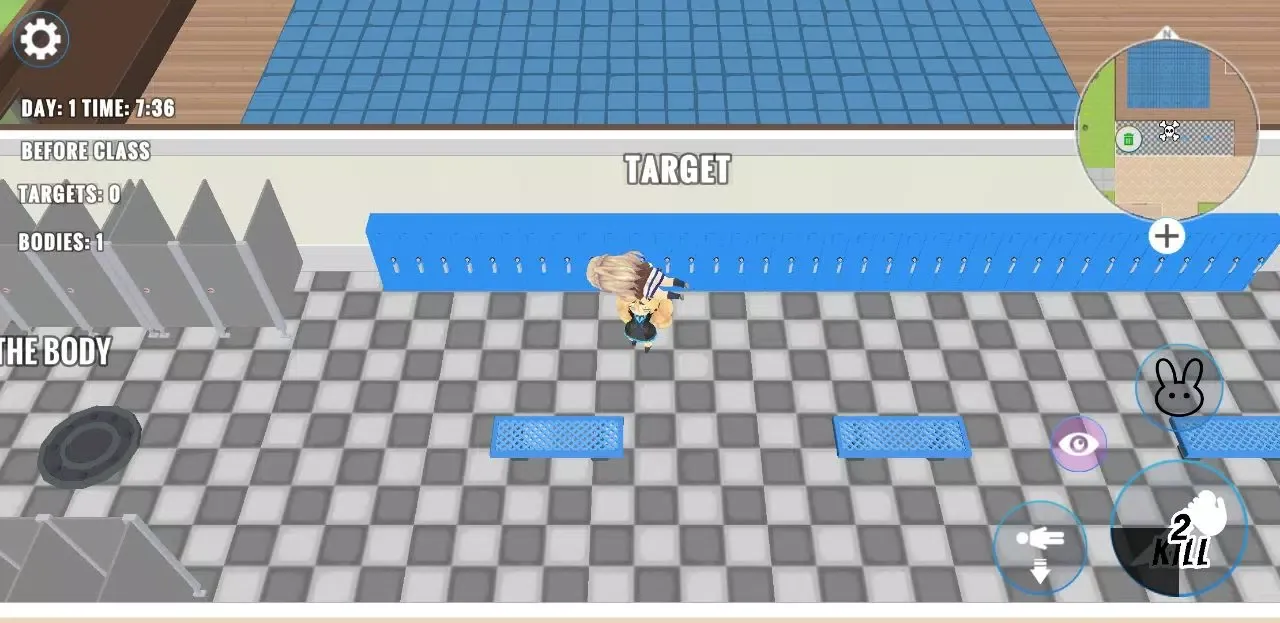 Tangkapan layar Kawaii School Anime Game
