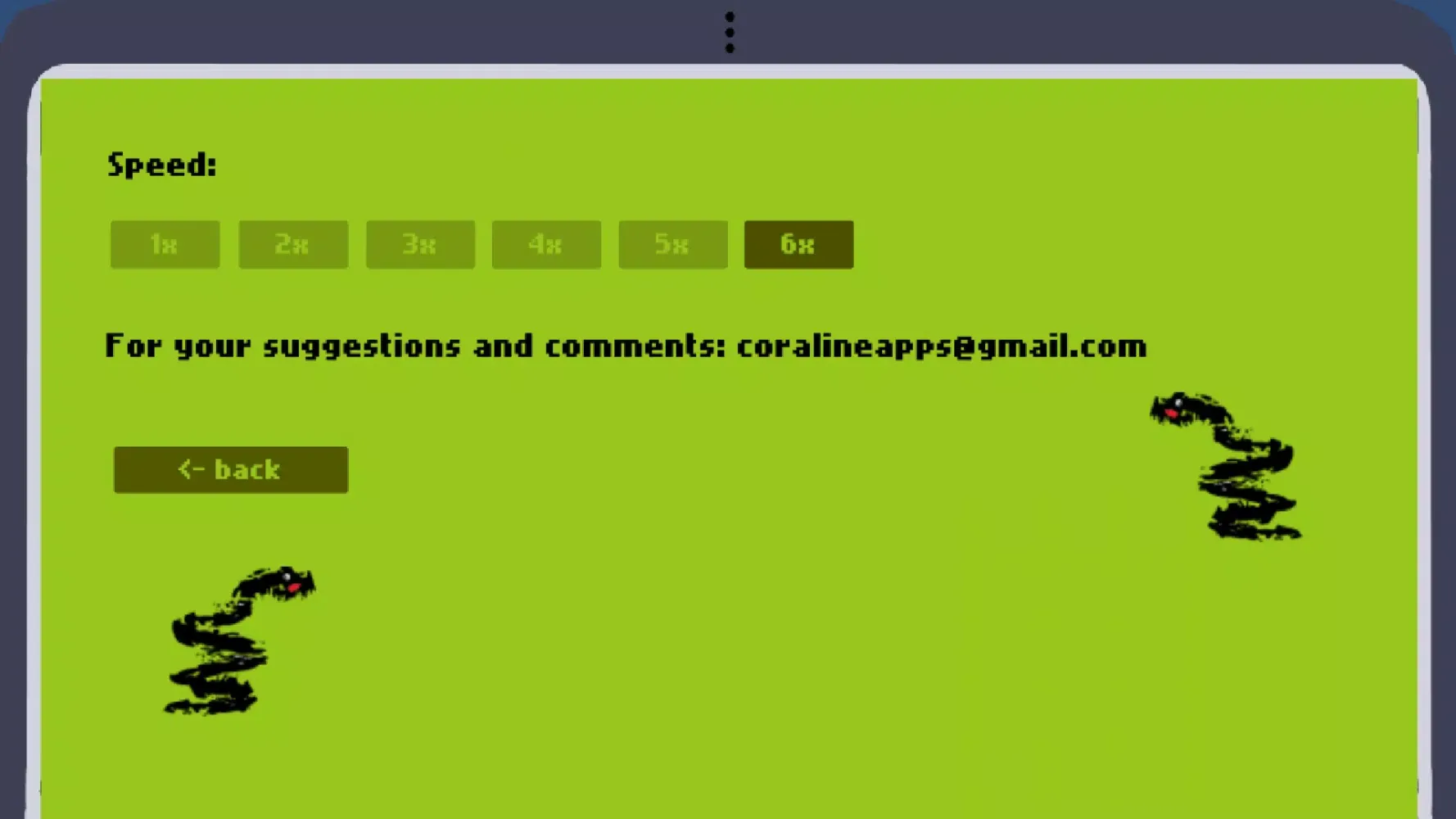 Nokia Snake Game Screenshots