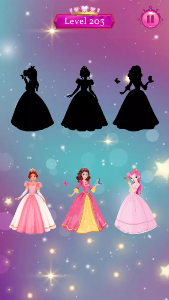 Princess Shadow Puzzle Game应用截图