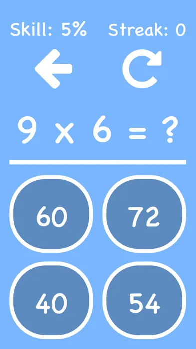 Tangkapan skrin Cool Times Tables Flash Cards