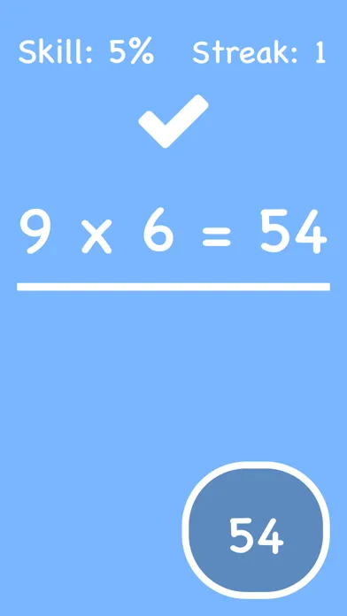 Tangkapan skrin Cool Times Tables Flash Cards