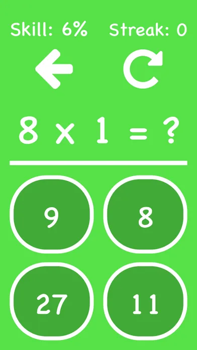 Tangkapan skrin Cool Times Tables Flash Cards