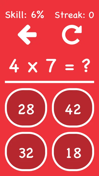 Tangkapan skrin Cool Times Tables Flash Cards