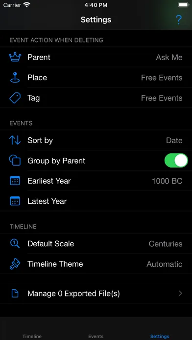 Tangkapan layar Chronos Notes