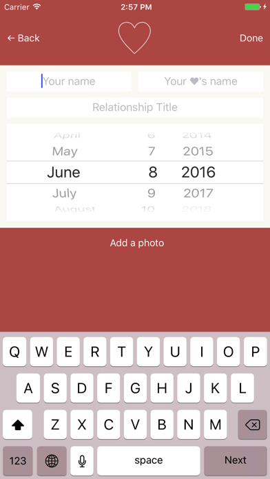 Capturas de pantalla de Love Counter - Dating Tracker