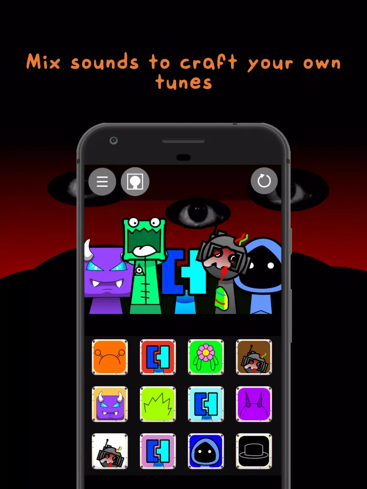 Capturas de tela do Fire In The Scary Music Box