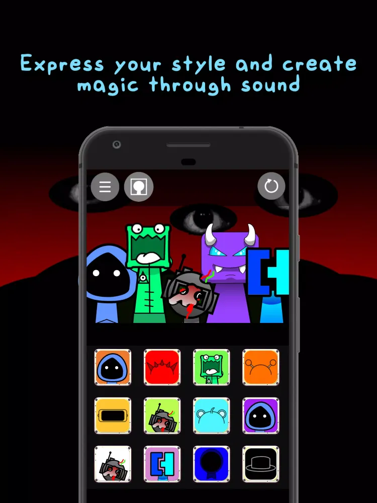 Capturas de tela do Fire In The Scary Music Box