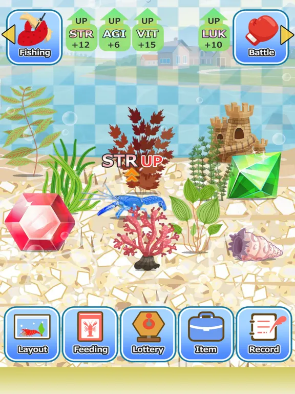 Tangkapan layar Crayfish fishing iPad 