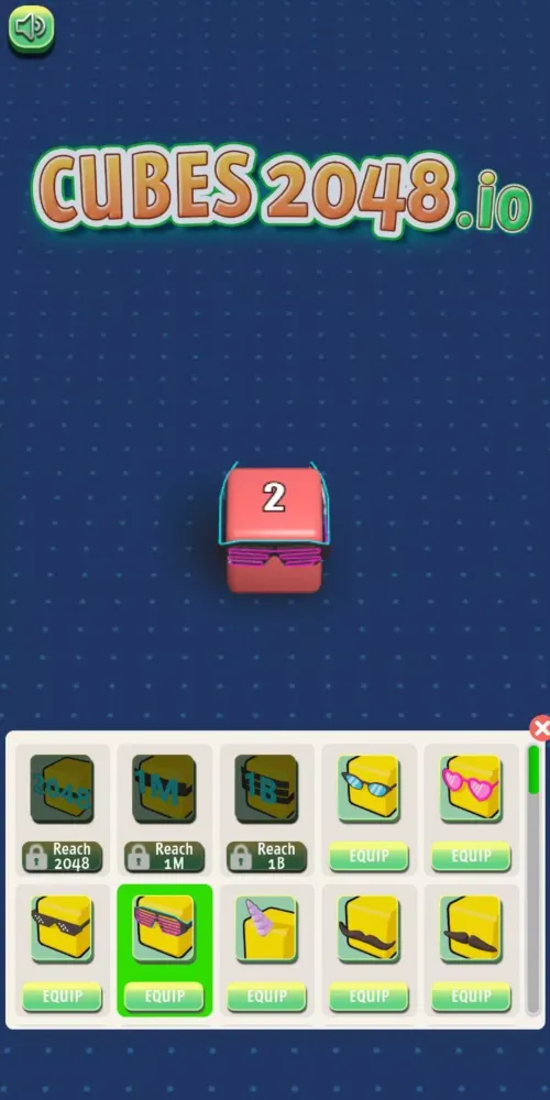 Tangkapan skrin Cubes 2048.io