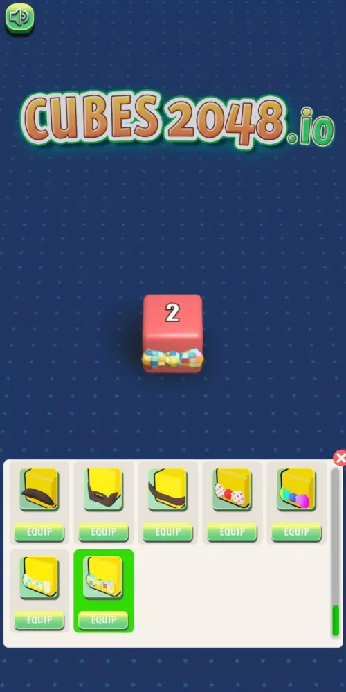 Tangkapan skrin Cubes 2048.io