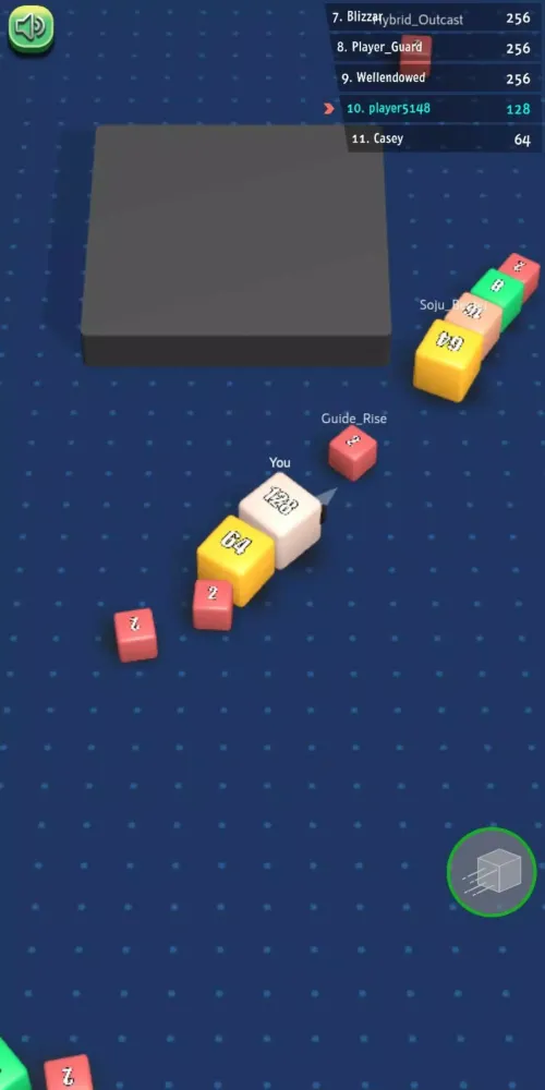 Tangkapan skrin Cubes 2048.io