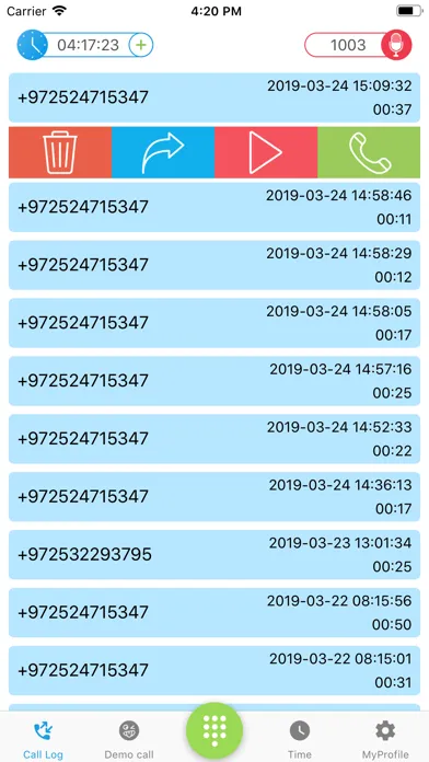 Скриншоты Funcall - Voice Changer & Rec