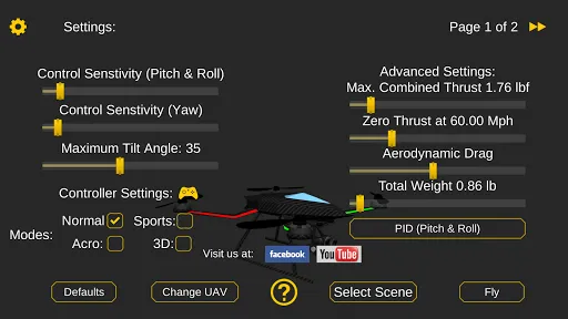 Tangkapan skrin Quadcopter FX Simulator Pro