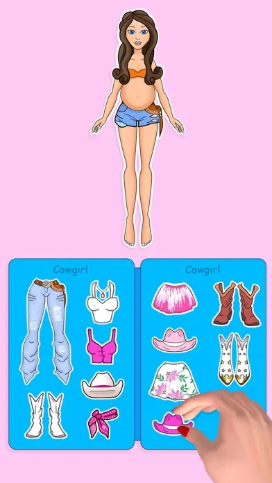 ภาพหน้าจอของ Paper Doll - Cowgirl Life