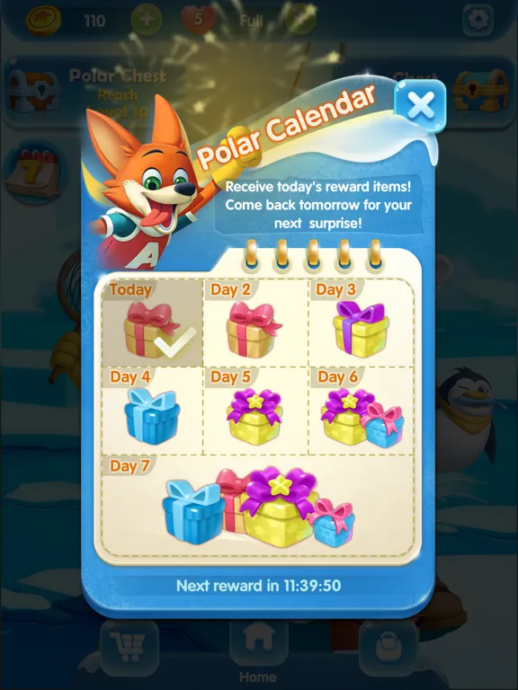 ภาพหน้าจอของ Polar Blast Pop iPad 