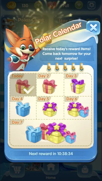 ภาพหน้าจอของ Polar Blast Pop