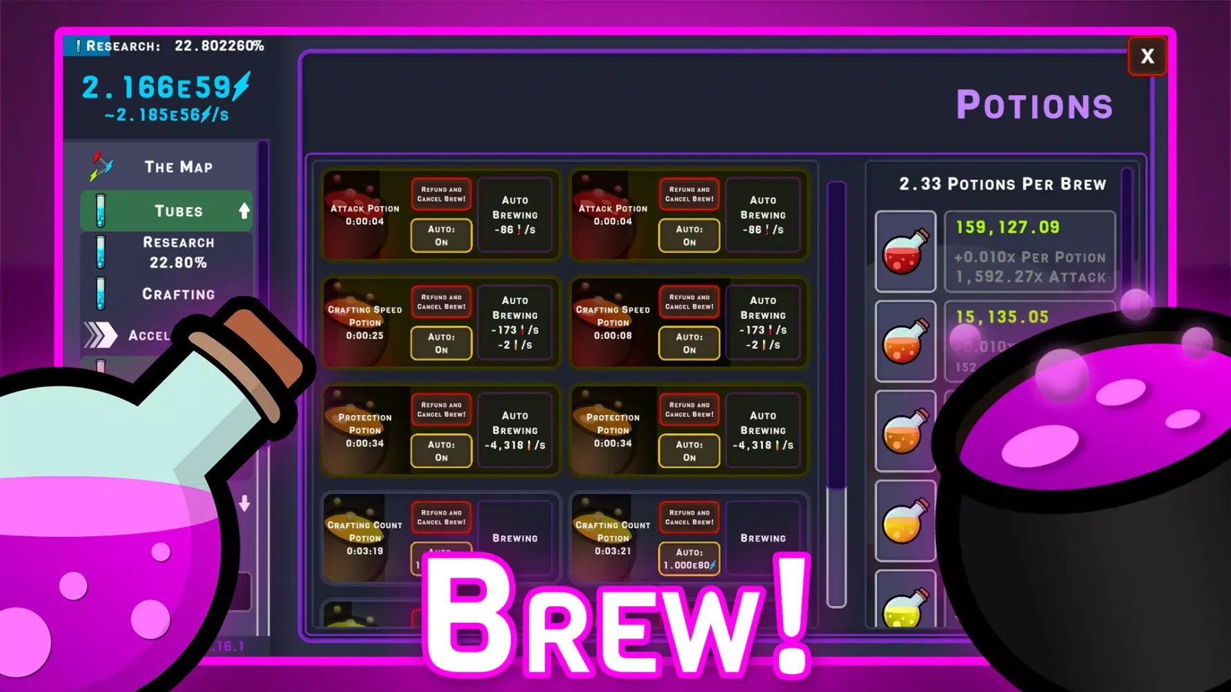 Idle Research Screenshots