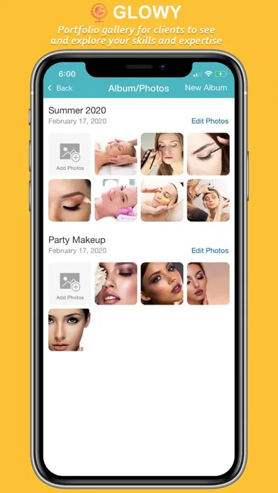Captures d'écran de Glowy: Book Beauty Services