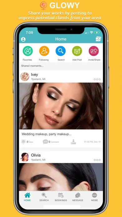 Captures d'écran de Glowy: Book Beauty Services