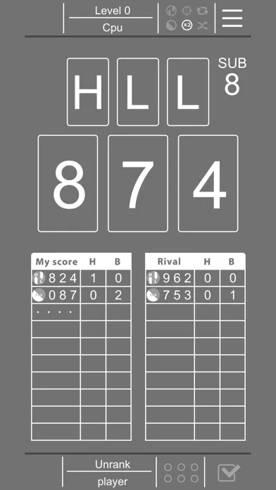 Hit＆Blow -対戦推理ゲーム- Screenshots