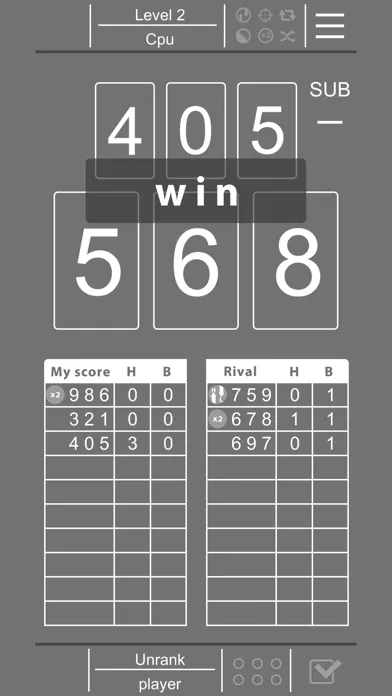 Hit＆Blow -対戦推理ゲーム- Screenshots
