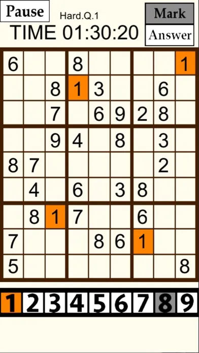 Capturas de tela do Sudoku3000-numprepuzzle-