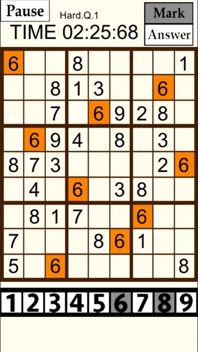 Capturas de tela do Sudoku3000-numprepuzzle-