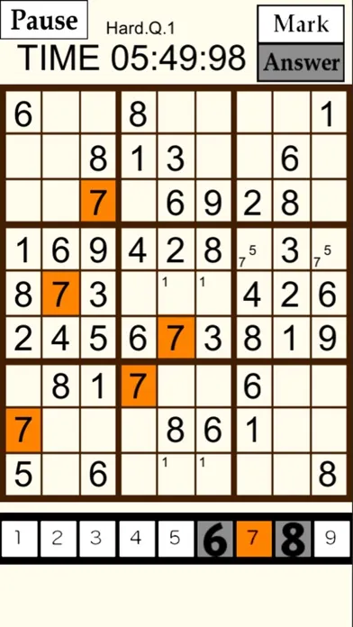 Capturas de tela do Sudoku3000-numprepuzzle-