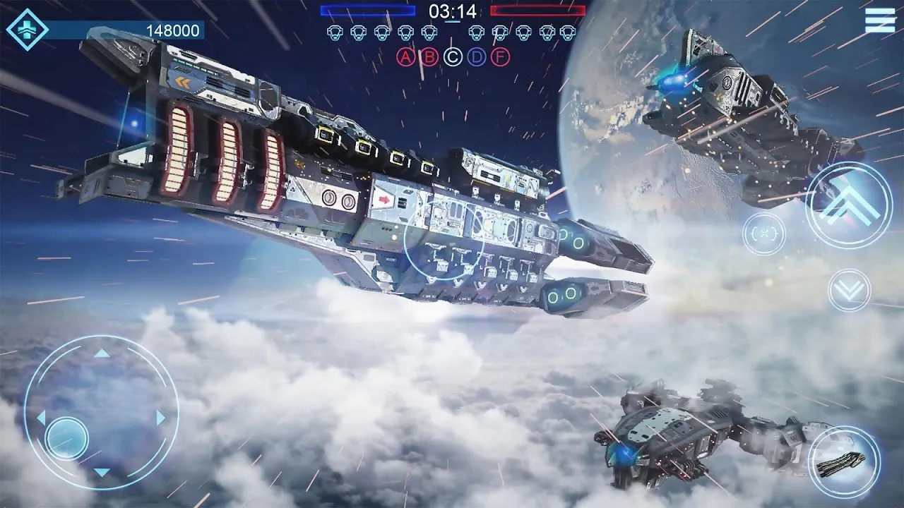 Capturas de tela do Space Armada