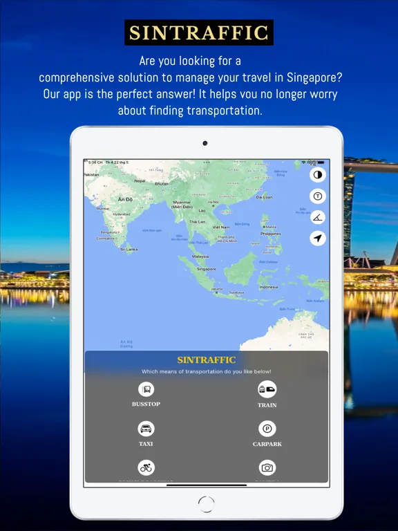 Tangkapan layar SinTraffic iPad 