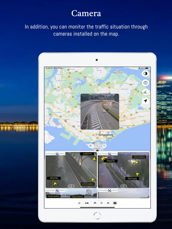 Tangkapan layar SinTraffic iPad 