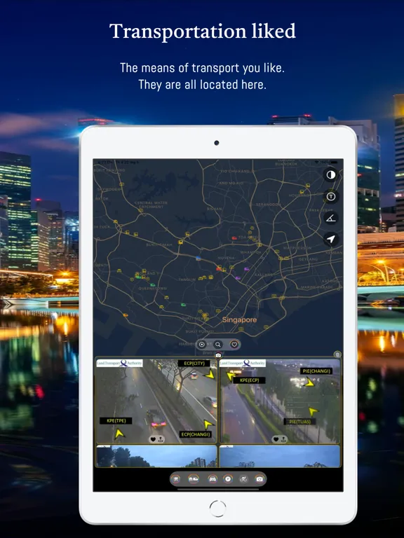 Tangkapan layar SinTraffic iPad 