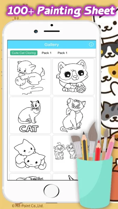 Cute Cat Coloring Book Kitten For Kid Screenshots