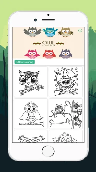 Cute Owl Coloring Drawing Pages for Kid Screenshots