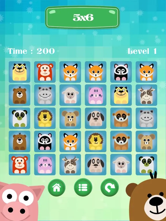 Capturas de pantalla de Cute Pet Animal Find The Pairs kid iPad 
