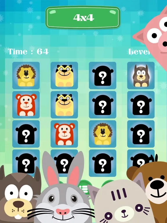 Capturas de pantalla de Cute Pet Animal Find The Pairs kid iPad 