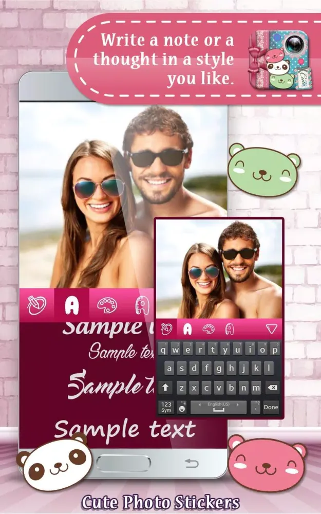 Cute Photo Stickers スクリーンショット