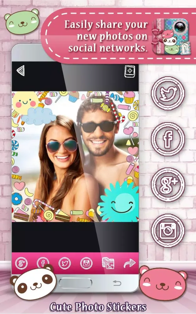 Cute Photo Stickers スクリーンショット