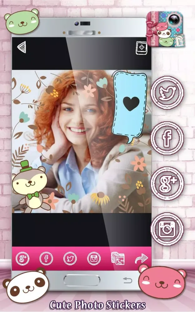 Cute Photo Stickers スクリーンショット