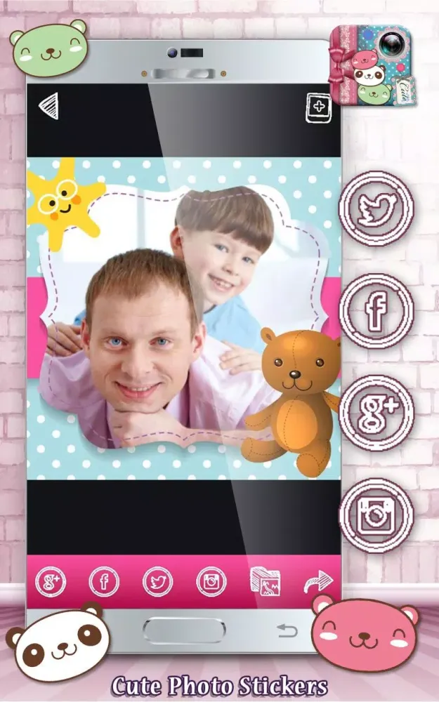 Cute Photo Stickers スクリーンショット