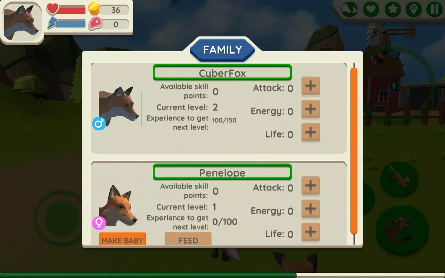 Fox Family - Animal Simulator Screenshots