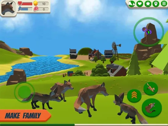 Capturas de tela do Fox Family - Animal Simulator iPad 