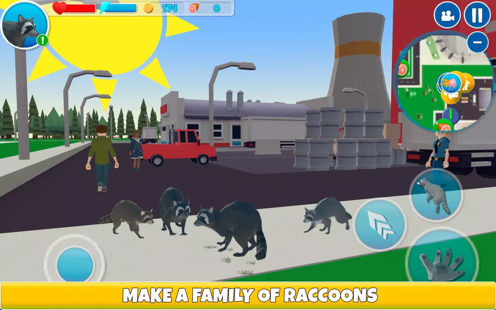 Raccoon Adventure Simulator 3D 스크린샷