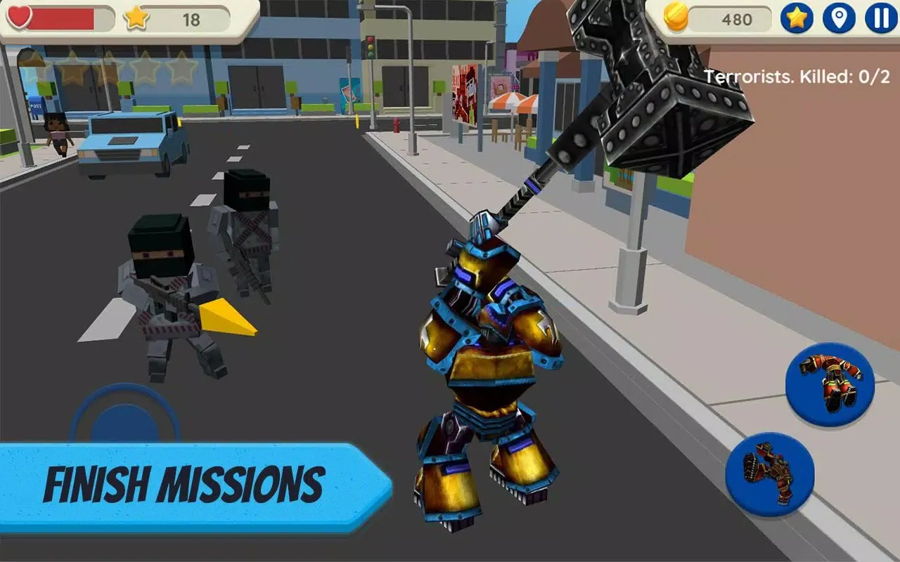 Robot Hero: City Simulator 3D应用截图
