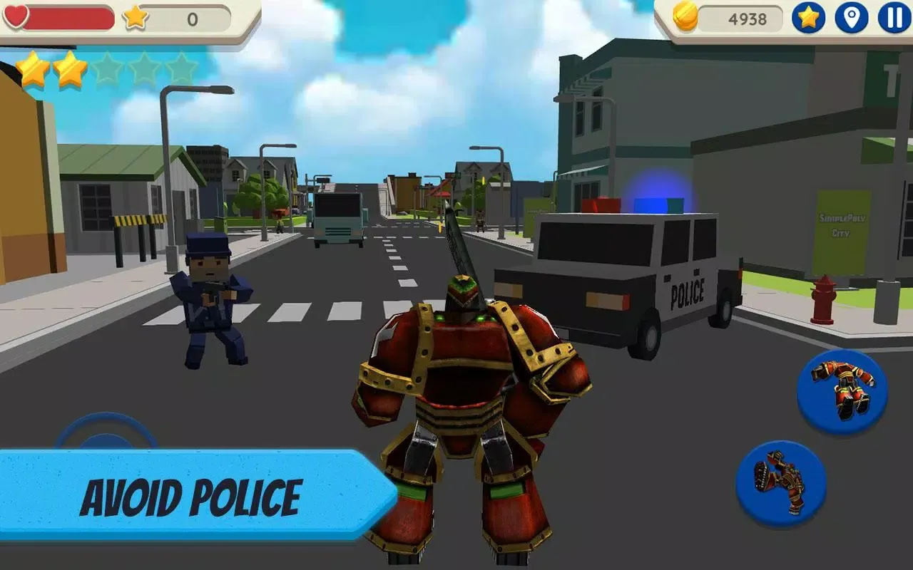 Robot Hero: City Simulator 3D应用截图