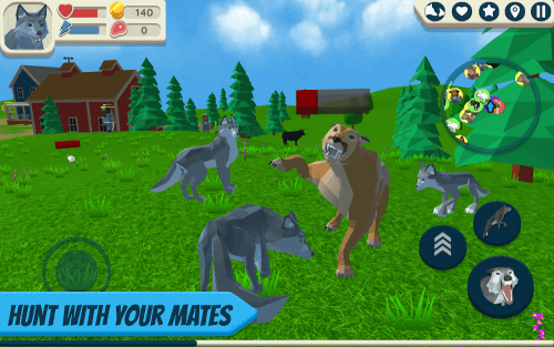 Wolf Simulator: Wild Animals 3-screenshot-1