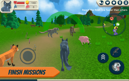 Wolf Simulator: Wild Animals 3-screenshot-2