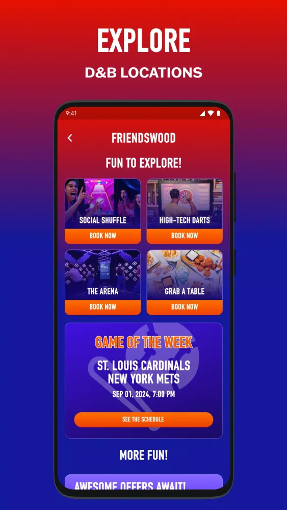 D&B Rewards Screenshots