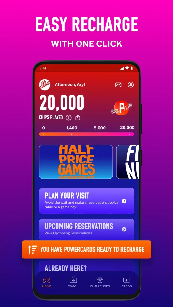 D&B Rewards Screenshots